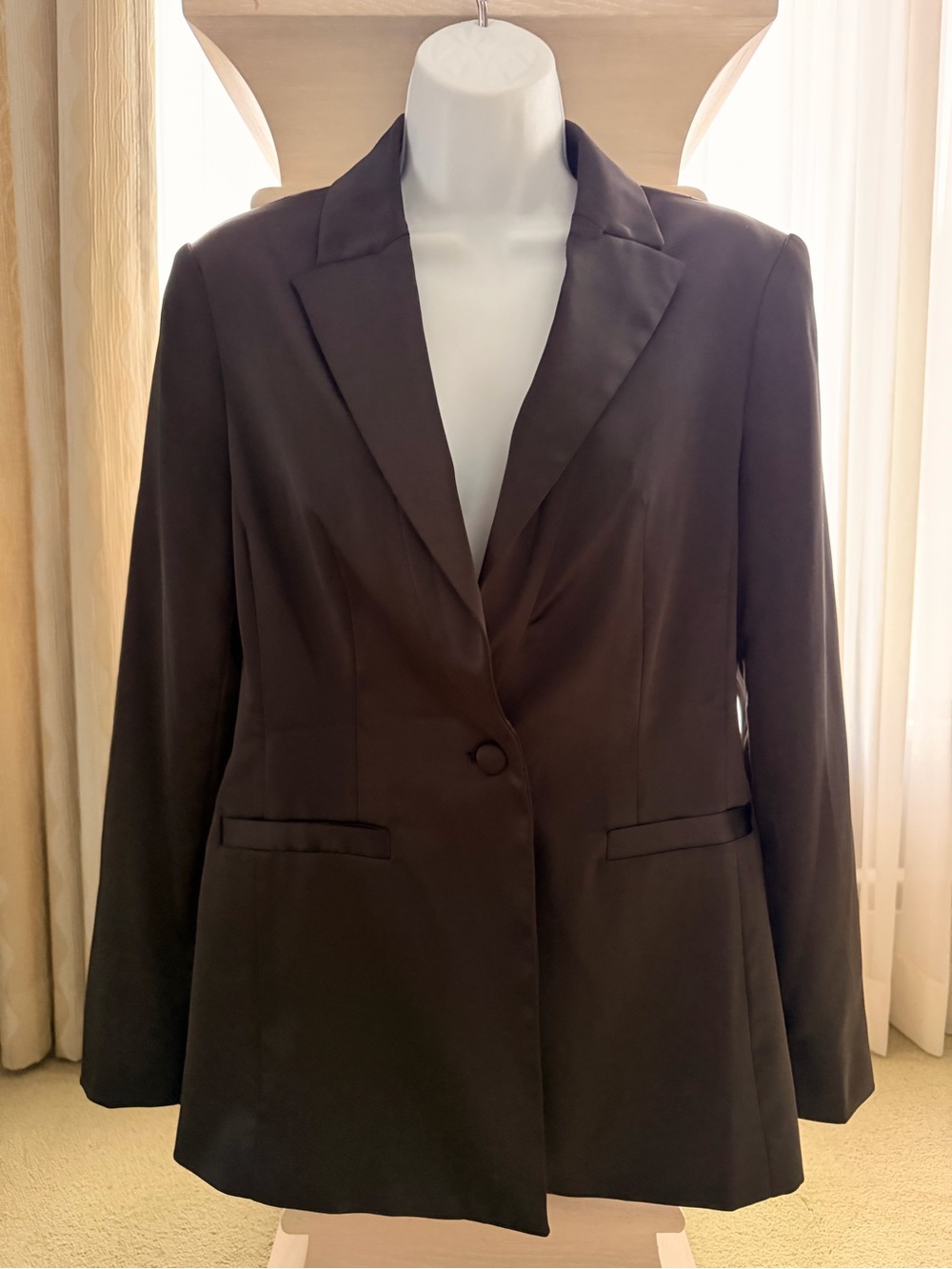 INC Classic Women's Single-Button Blazer in Black